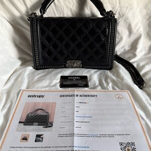 Limited Chanel Boy New Medium “Wild Stitch” Calfskin Bag Aged Ruthenium Hardware